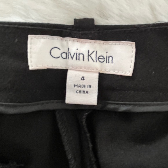 Black Calvin Klein straight leg trousers - Picture 2 of 8